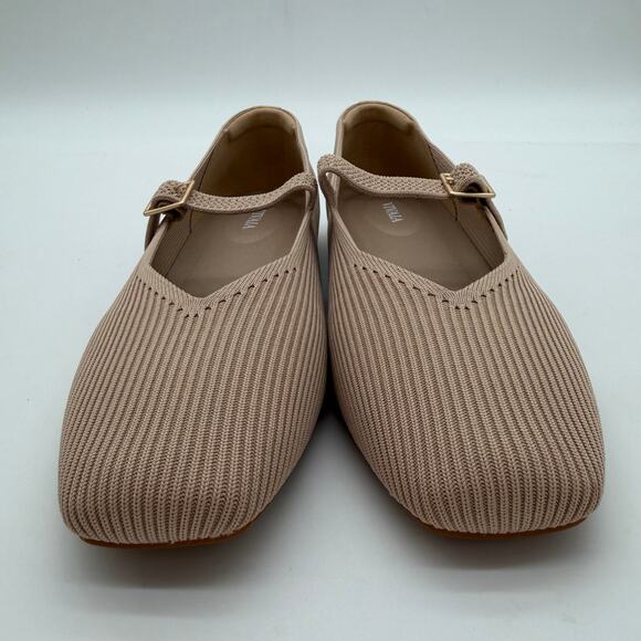 Vivaia Margot Mary Jane Comfort Old Money Washable Arch Support Flats Almond 9.5 - Picture 5 of 10